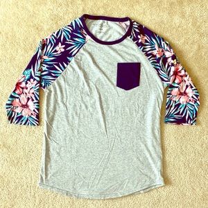 Aeropostale Raglan 3/4 Sleeve Shirt